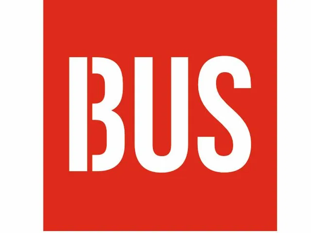 Șablon cu textul BUS pentru benzi dedicate transportului public